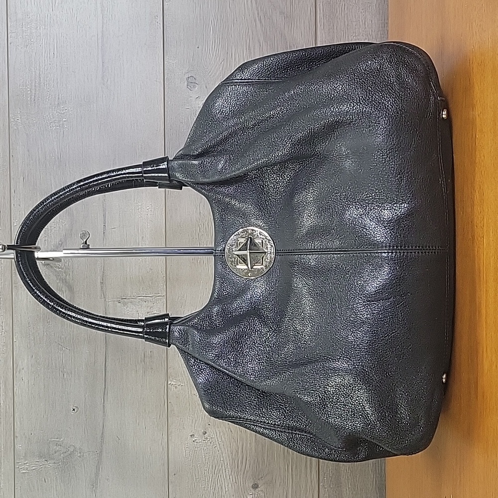 Kate Spade Black Leather Shoulder Bag Hobo Tote